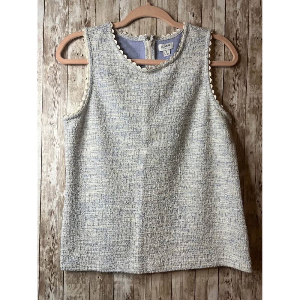 J. Crew Sleeveless Textured Top – Size Small